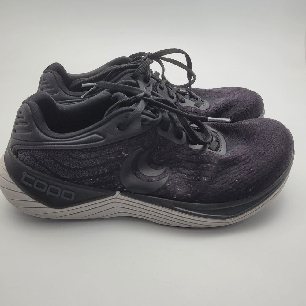 Topo Athletic Ultrafly 5 Mens 9 Wide Black Charcoal Running Shoes - Picture 3 of 14